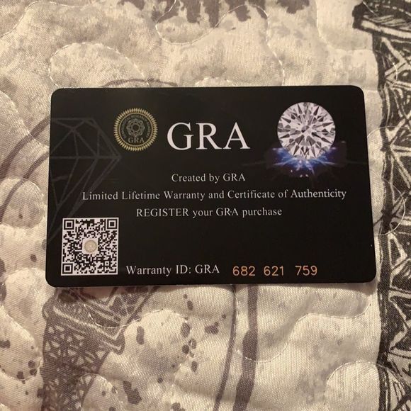 1ct D Moissanite Platinum Plated Ring - Picture 12 of 13